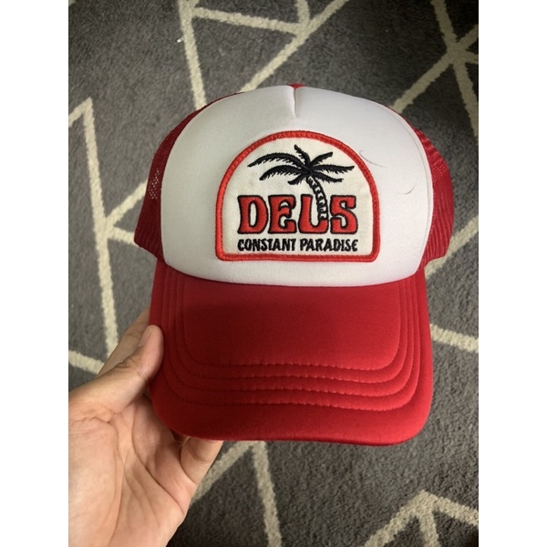 deus ex machina topi trucker merah original 100% sale NEW