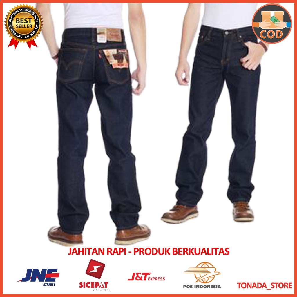  CELANA  Pria Standar Panjang Levis KERJA  HARIAN Biru  