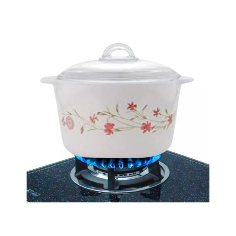 PANCI MASAK LUMINARC VITROLINE ROMANCE PINK CASSEROLE PINK 5L