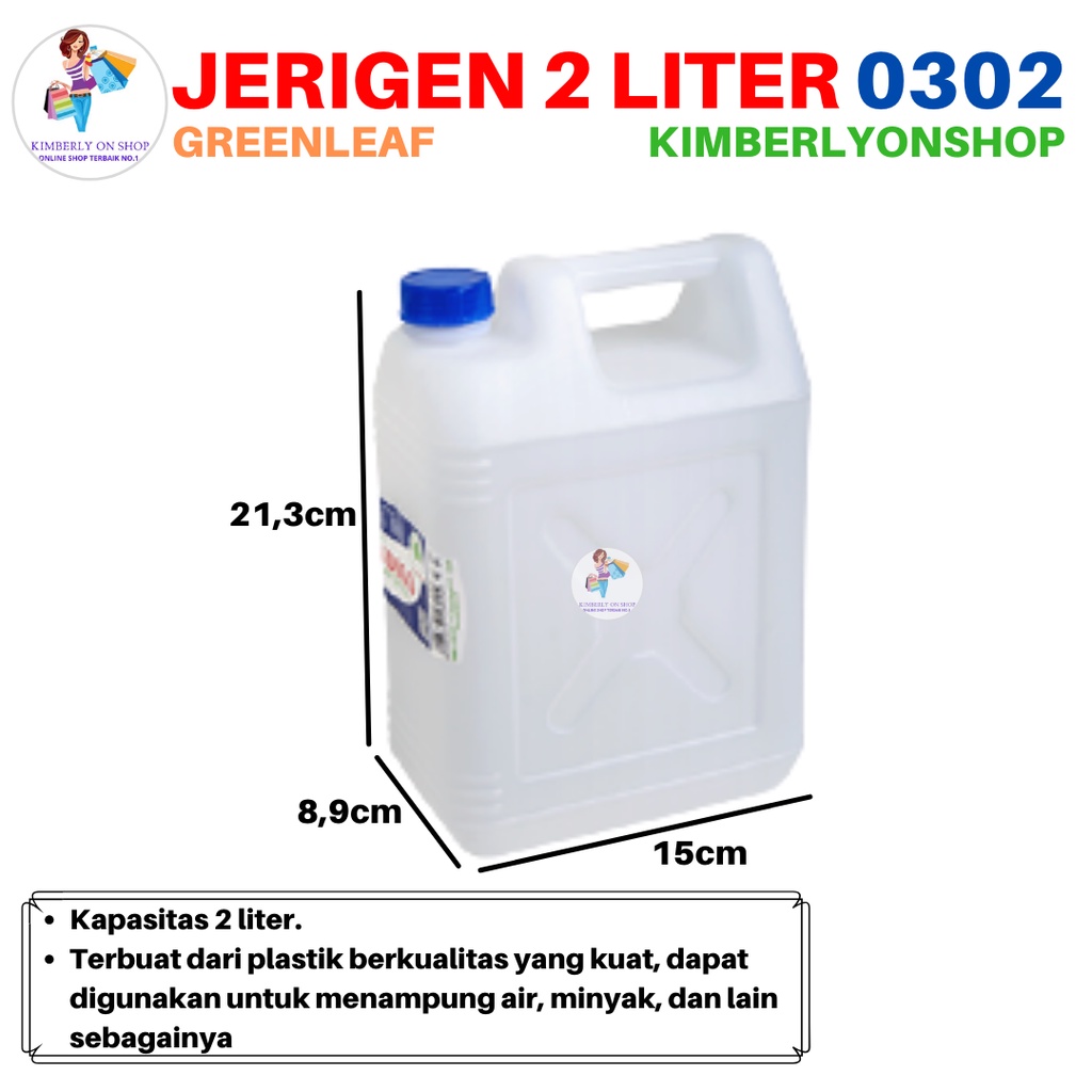 Jerigen Segi Indigo 2 Liter 0302 Green Leaf