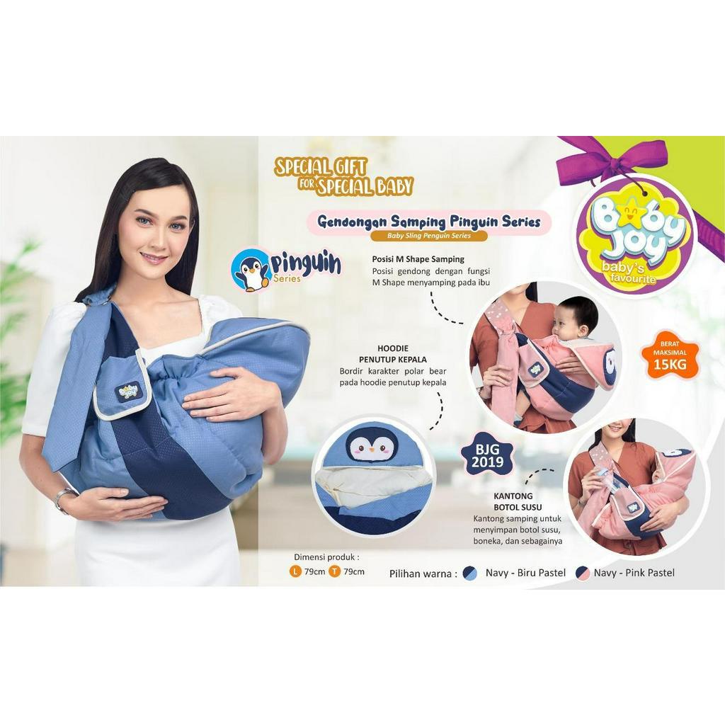 Gendongan Bayi Samping Baby Joy Pinguin BJG2019