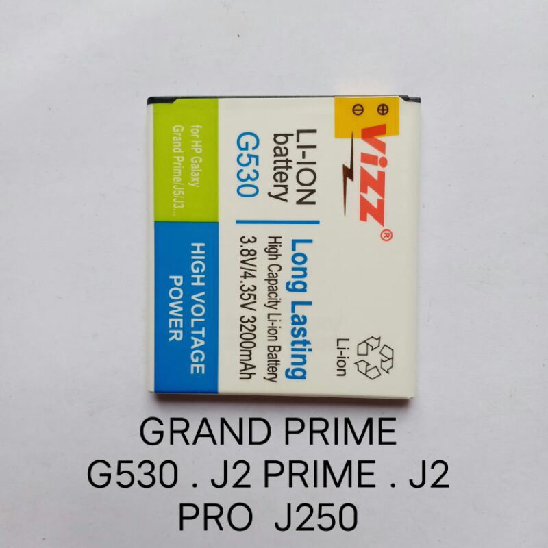 Baterai Samsung EB-BG530CBU Grand Prime G530 . J2 Prime . J5 J500 J5 2015 . J3 J310 J3 2016 . J2 Pro J250 Vizz battery baterei batere batrei batre