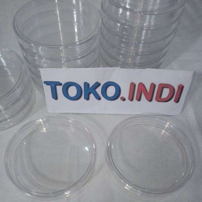 PER BUNGKUS Cawan Petri Plastik/Petridish Plastic 9cm/Cawan Petridish 9 cm harga PER PAK