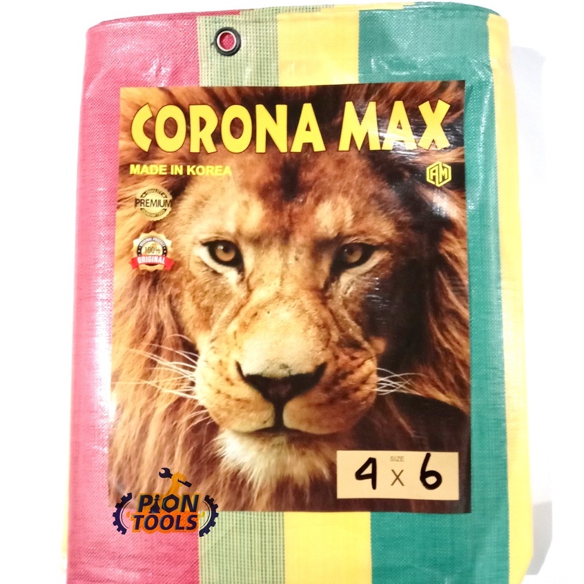 Terpal A20 4x6 Corona Max Stripe Terpaulin Terpal Korea Terpal plastik Terpal kolam ikan Terpal Lemb