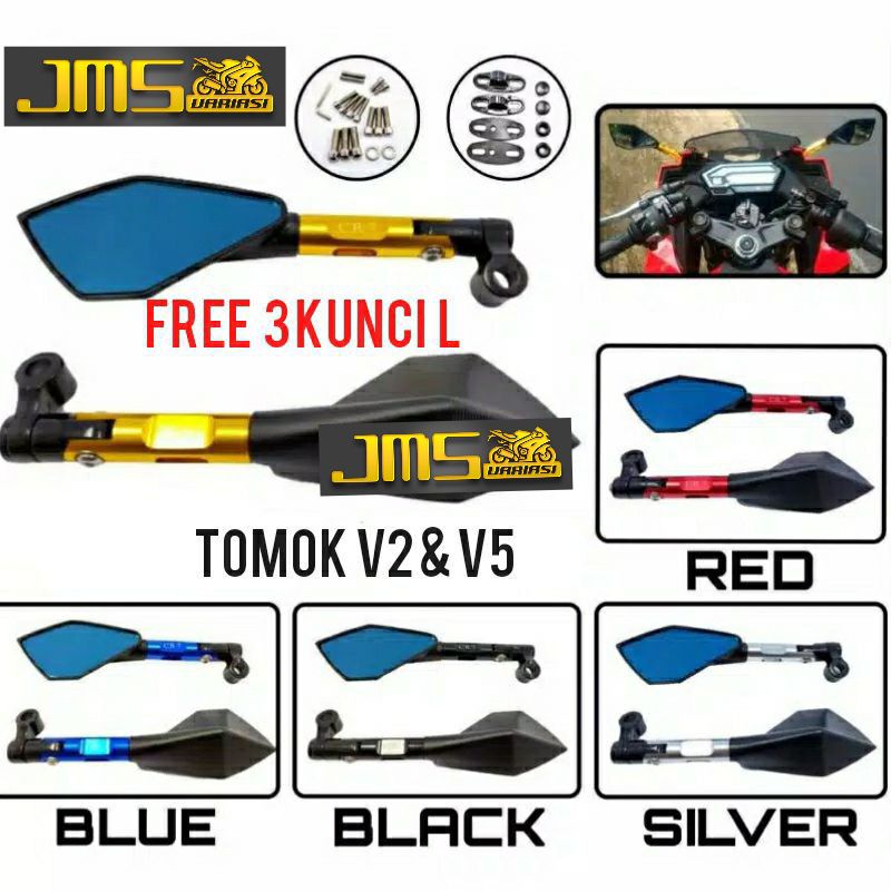 SPION TOMOK KACA BESAR V5/SPION TOMOK KACA KECIL V2/SPION TOMOK CNC UNIVERSNMAX AEROX NMAX PCX MX FU