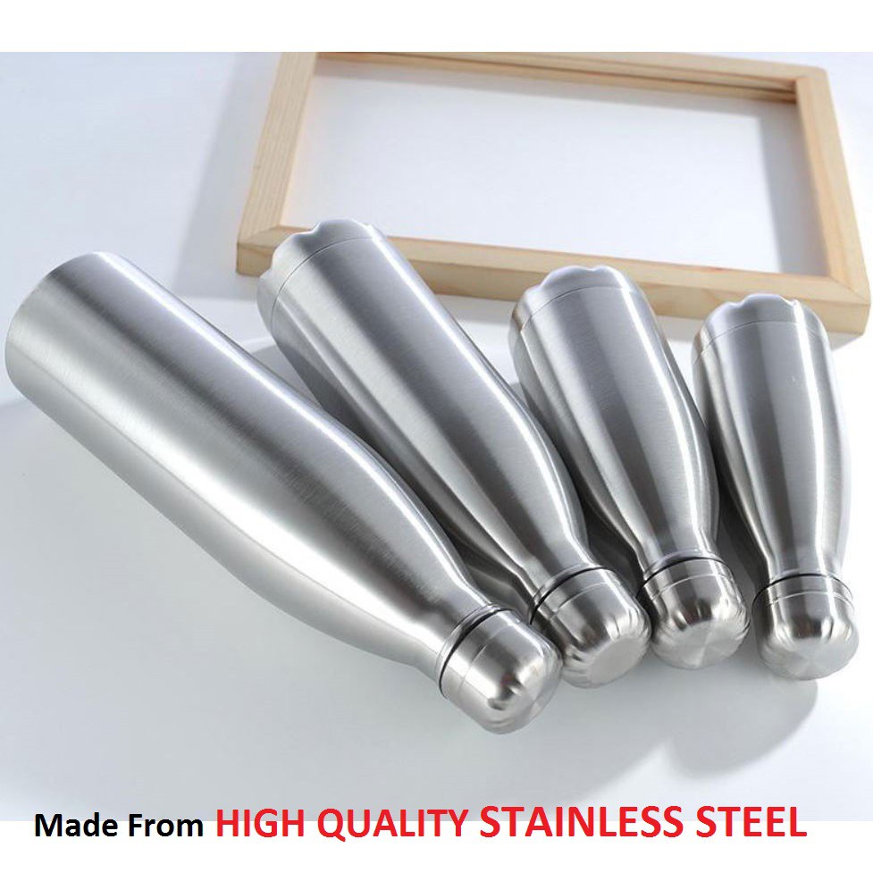 Botol Minum Thermos Stainless Steel Simple Design 500ml / Termos / Botol Termos / Botol Minum Murah
