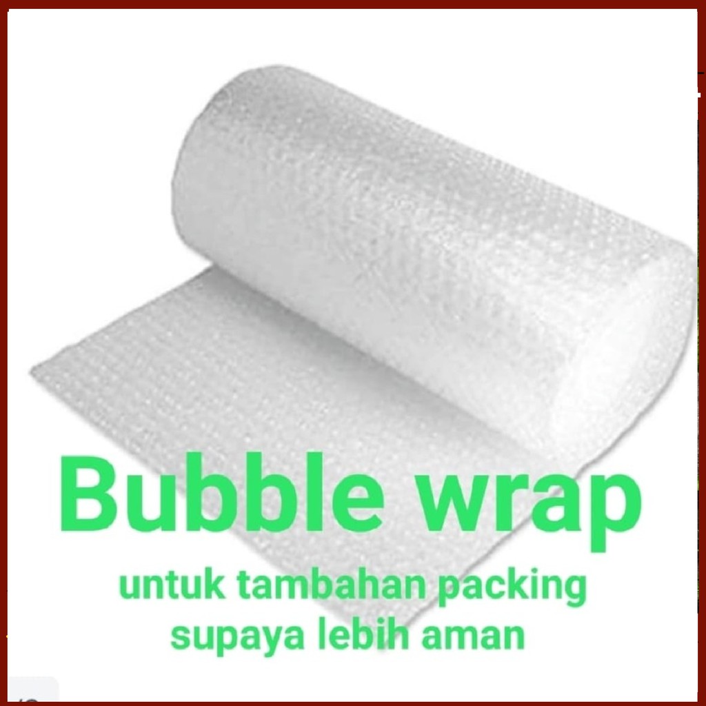 

BUBBLE WRAP TAMBAHAN PACKING UNTUK TRANSAKSI DI BAWAH RP 100.000