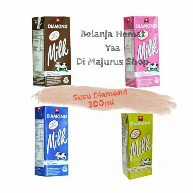 

BISA BAYAR DITEMPAT Susu uht diamond 200ml 24pcs - fullcream