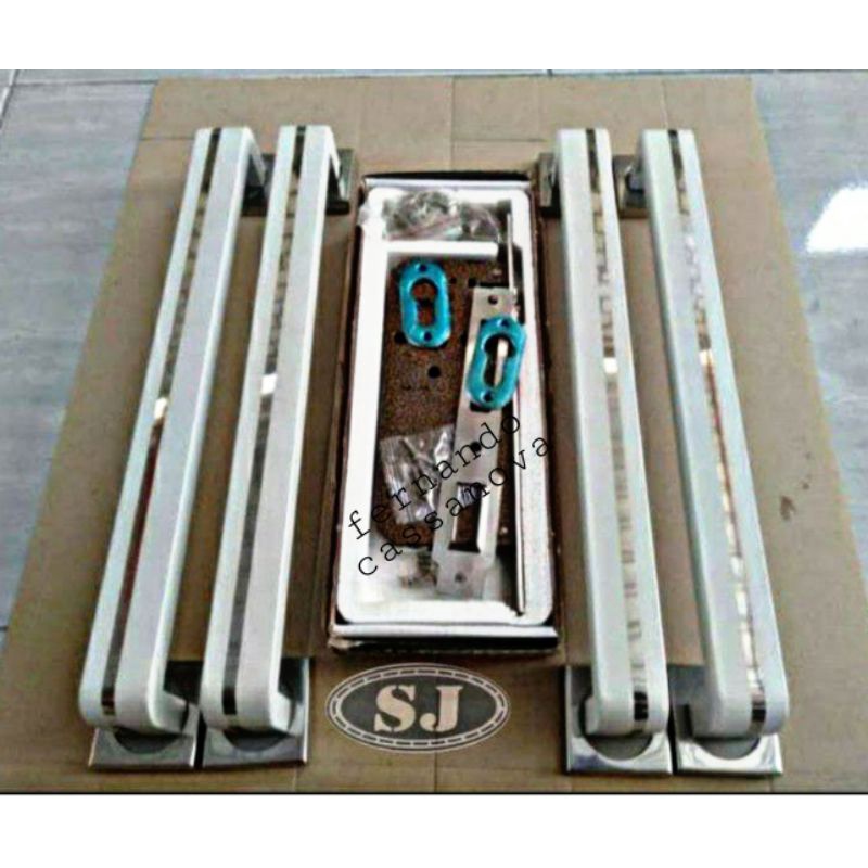 Handle pintu Tarikan pintu rumah 33cm 45cm+1set bodi kunci rumah