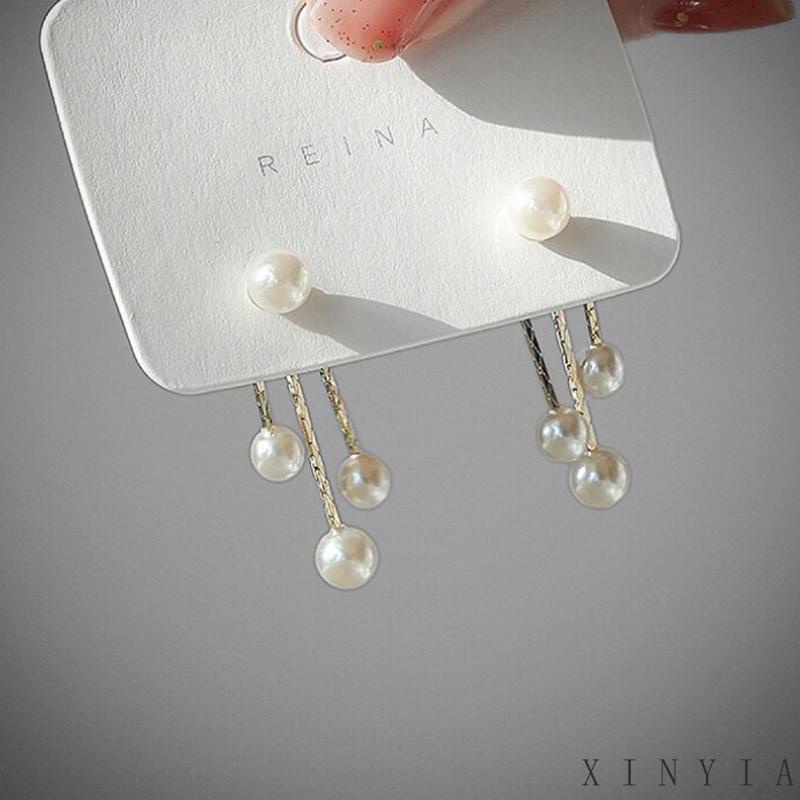 【COD】 Anting Tusuk Silver S925 Gantung Belakang Wanita Hias Mutiara