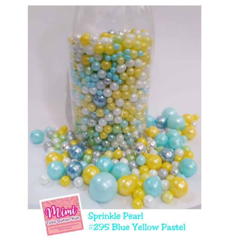 

Sprinkle Hiasan Cake 50gr MIX BLUE YELLOW PEARL #295