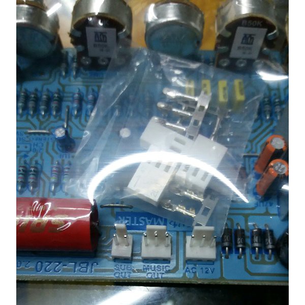 Kit HIFI stereo Tone control SUPER TREBLE plus SUBWOOFER Home Theater 2.0 atau 2.1 channel JBL-220