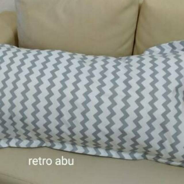 Sarung bantal cinta katun cvc Star  motif retro