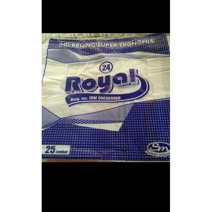 

Kantong Plastik Ekonomis HD Royal 24 Warna Putih Bening