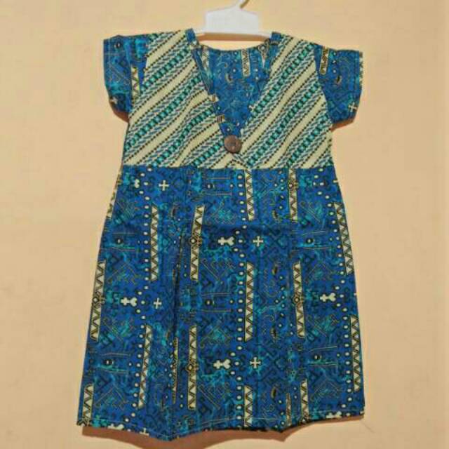Baju batik anak perempuan umur nol sd 1,5th.(dress anak)