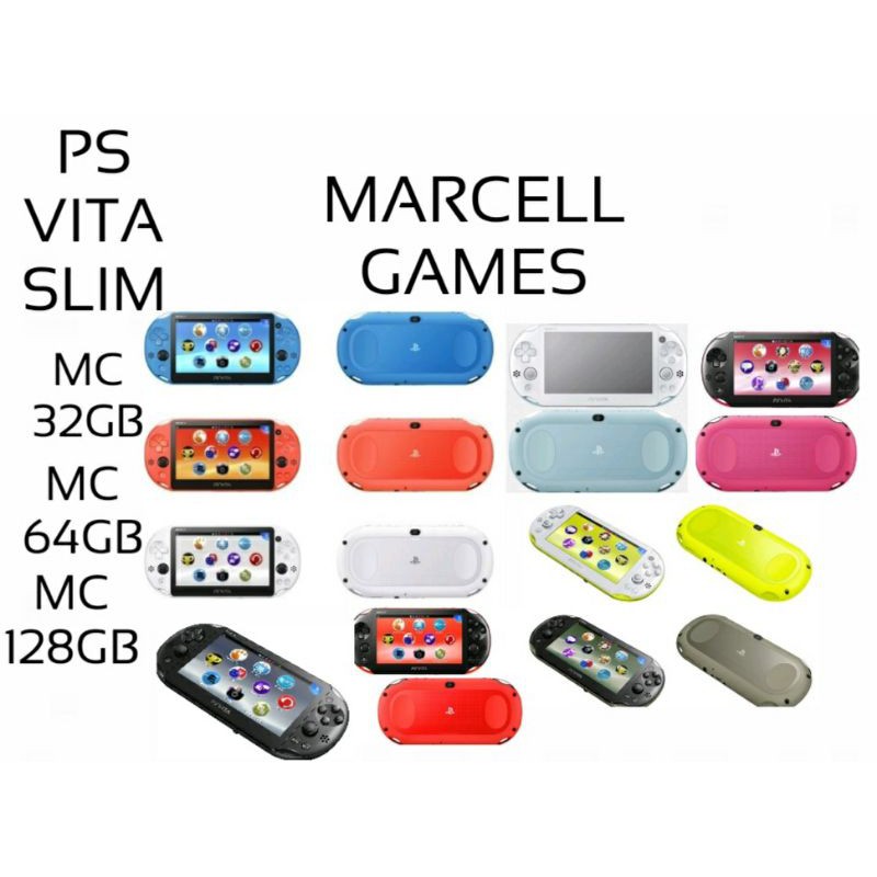 PS VITA SONY SLIM SERI 2XXX +MC 128GB/64GB/32GB/1GB +FULL GAMES