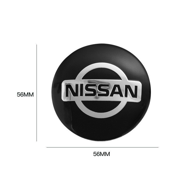 4 Pcs Sticker Emblem Dekorasi Velg Mobil Ukuran 56mm Untuk Nissan March X-Trail Juke Almera Sentra livina