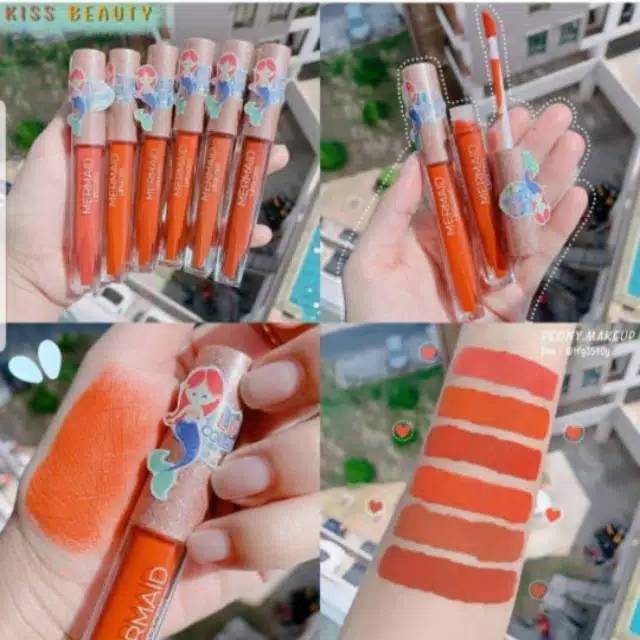 [ ECER ] KISSBEAUTY PEACH &amp; MERMAID  LIPCREAM