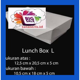 

H8Hjdt- Paper Box Lunch Ukuran L Besar - Paper Box Kertas - Take Away Drtdz-