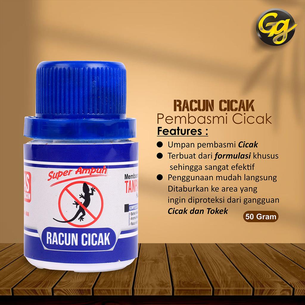 GUN KILLER RACUN CICAK TOKEK 35 GRAM PESTISIDA