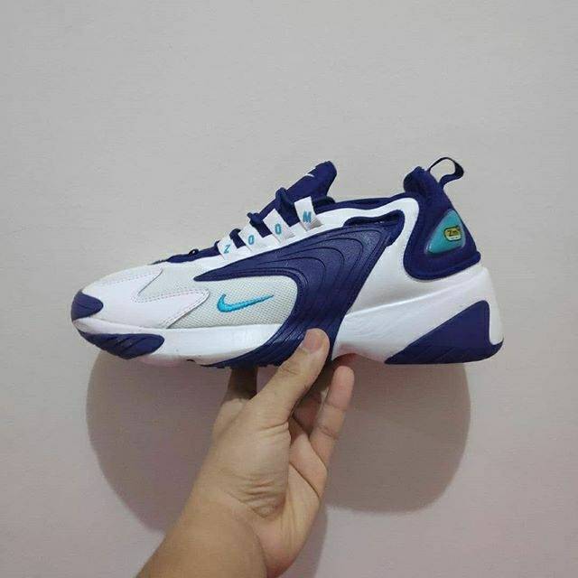 Sneakers Original (BNWB) Sepatu Casual 
Nike Air Zoom 2k White Navy