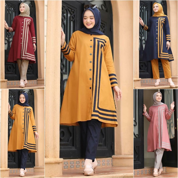 ALYA TUNIK Baju Tunik Wanita Terbaru 2022 Toyobo Baju Atasan Wanita Tunik BUSUI Tunik Remaja
