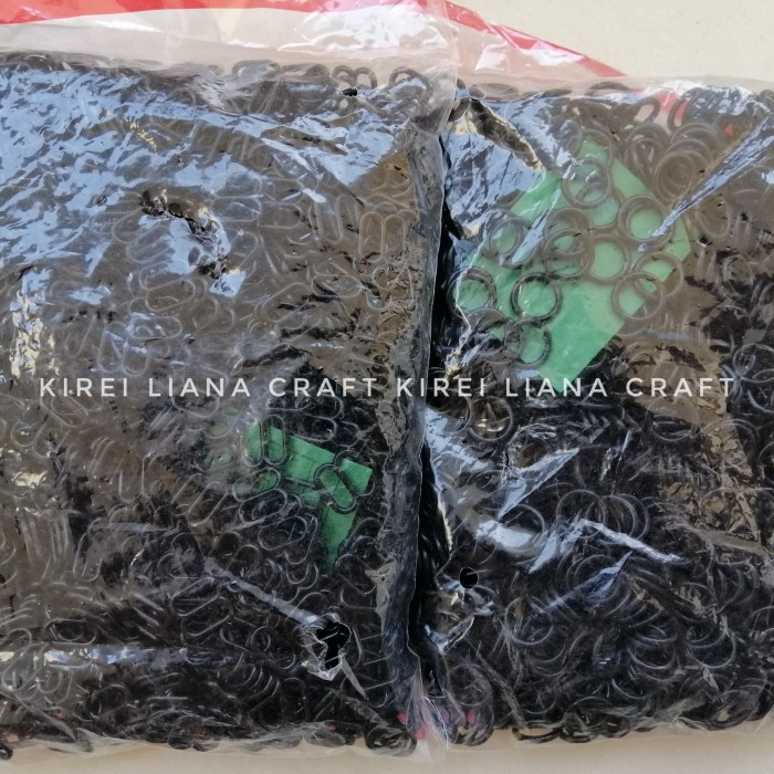 Gesper Ring BH Bra Slider ukuran 8mm 0.8cm - Hitam