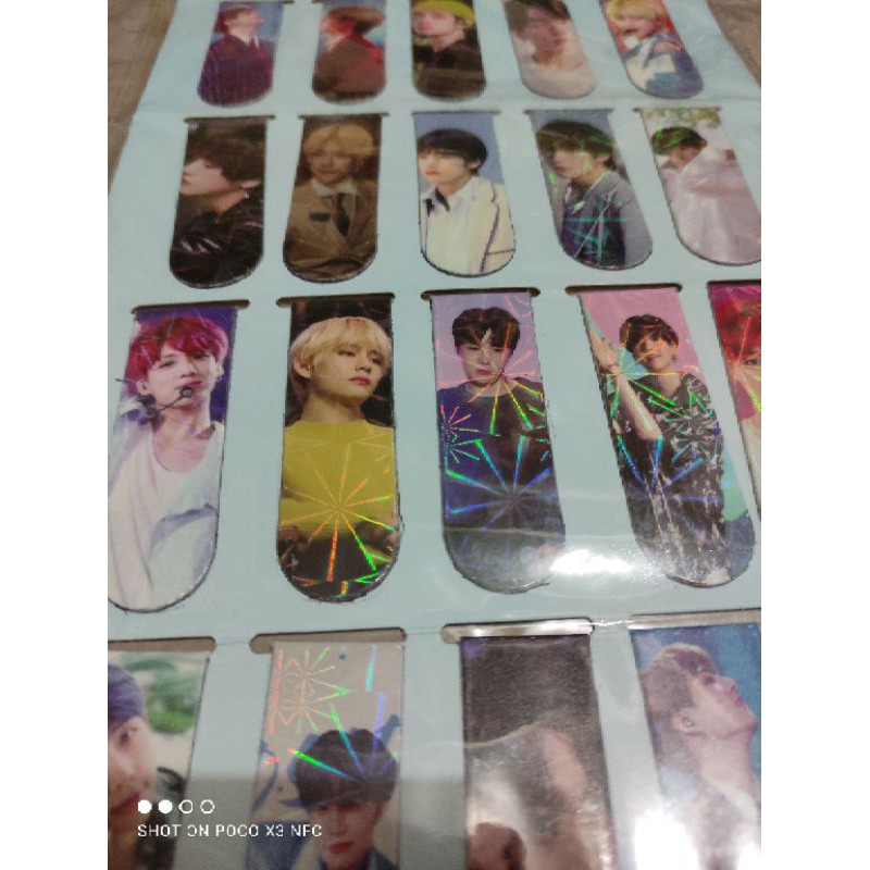 Pembatas Buku BTS magnet isi 20 pcs