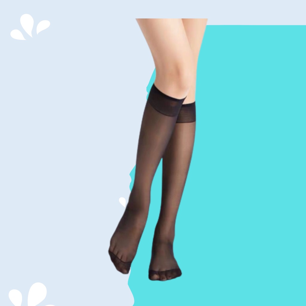 Stoking Wanita Selutut  Kaos Kaki Stocking  Cewek Tipis Transparan  Nylon Musim Panas Setinggi Lutut