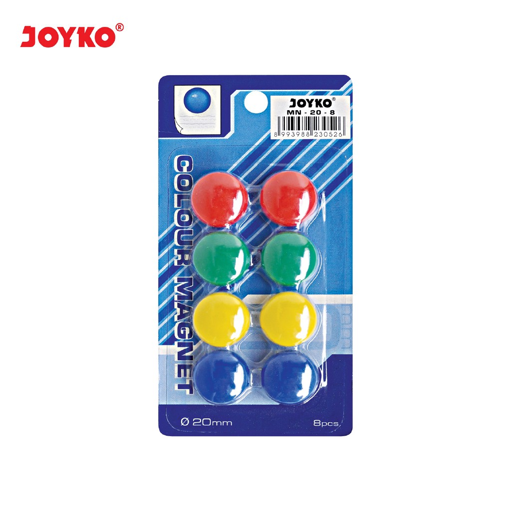 Magnet Warna Warni Joyko - Whiteboard ( Isi 8 )