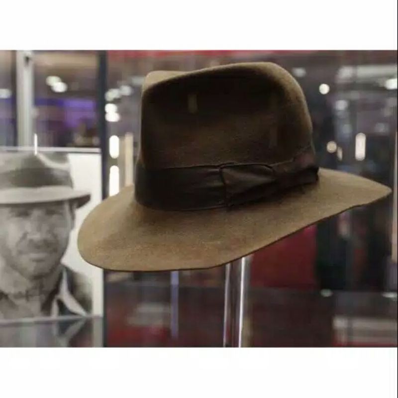 Topi laken fedora panama indiana jones 100% woll original