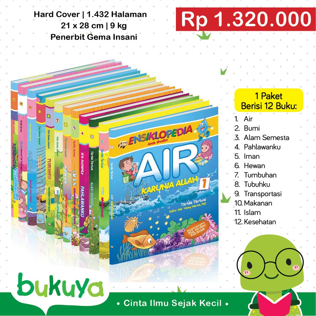 1 SET ENSIKLOPEDIA ANAK MUSLIM 12 JILID