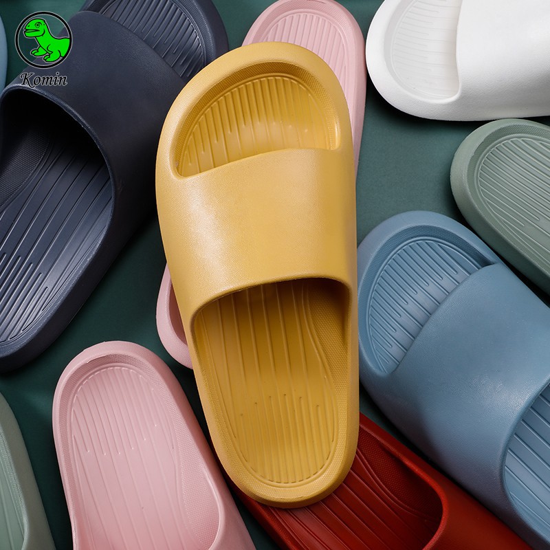 Sandal Anti Selip Bahan EVA Karet Polos Wanita Slip On Cute Korean Style Murah Anti Air