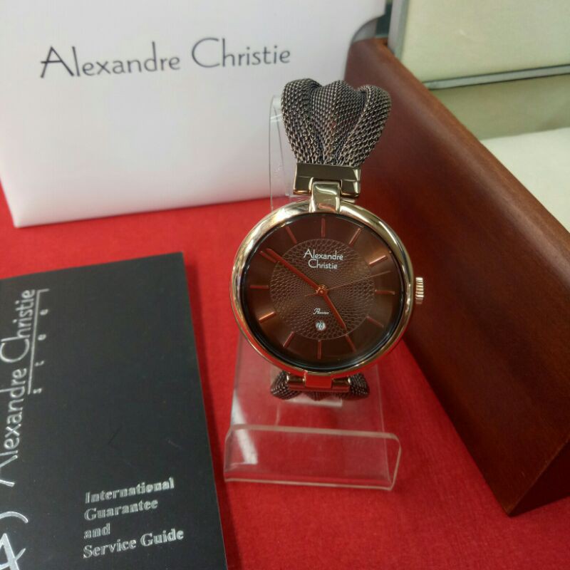 Jam Tangan Analog Wanita Alexandre Christie Ac 2872 LD Stainless Steel
