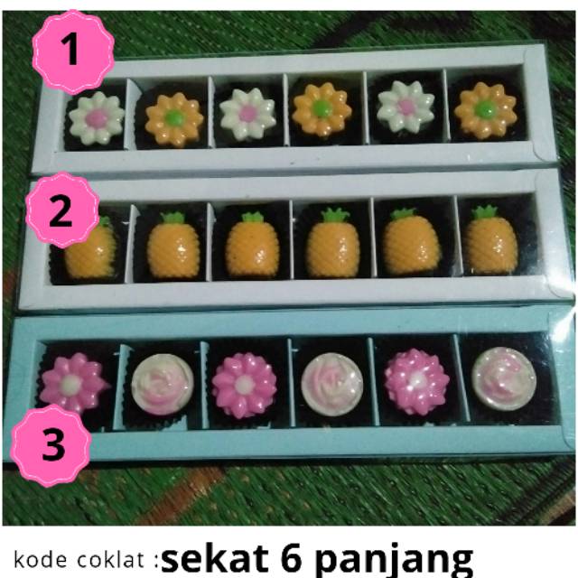 

Kode coklat sekat 6 panjang