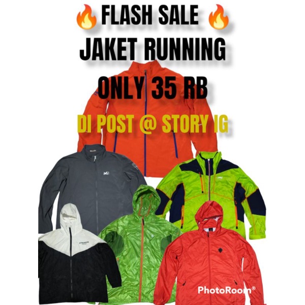 BORONGAN JAKET RUNNING SECOND BRANDED