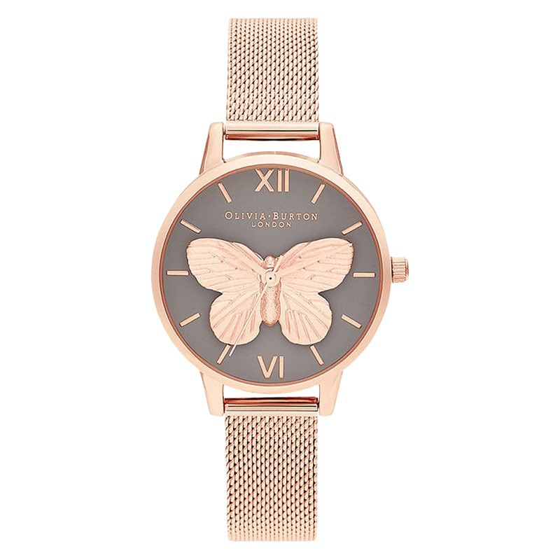 Download Jam Tangan Wanita Olivia Burton 3d Butterfly Ob16mb28 Grey Dial Rose Gold Mesh Strap Shopee Indonesia