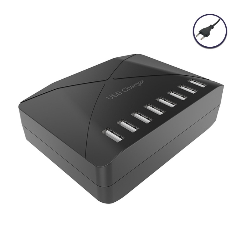 Zzz Hub Charging Station 8 Port USB 5A 2.4A Fast Charging Untuk Handphone