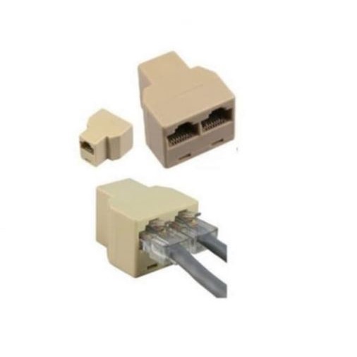 Konektor Barel rj45 double 1-2 female cat 5e 5 6 6e standard - Connector Barrel lan - Sambungan rj-45