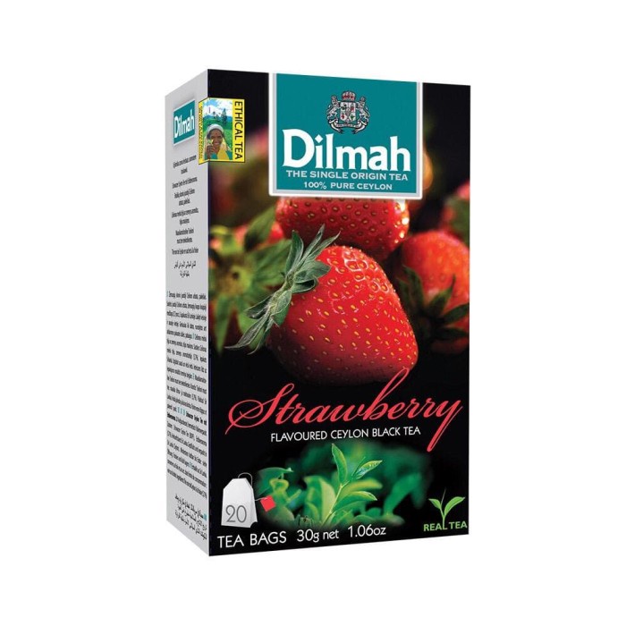 

(BISA COD) Teh Dilmah No Envelope 20 sachet Strawberry