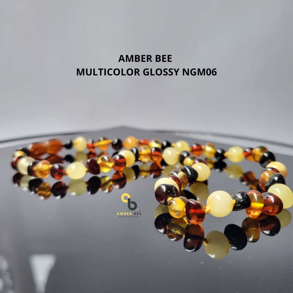 Kalung Amber Anak TK/SD Junior Premium Glossy Multicolor NJGM0636 By Amber Bee