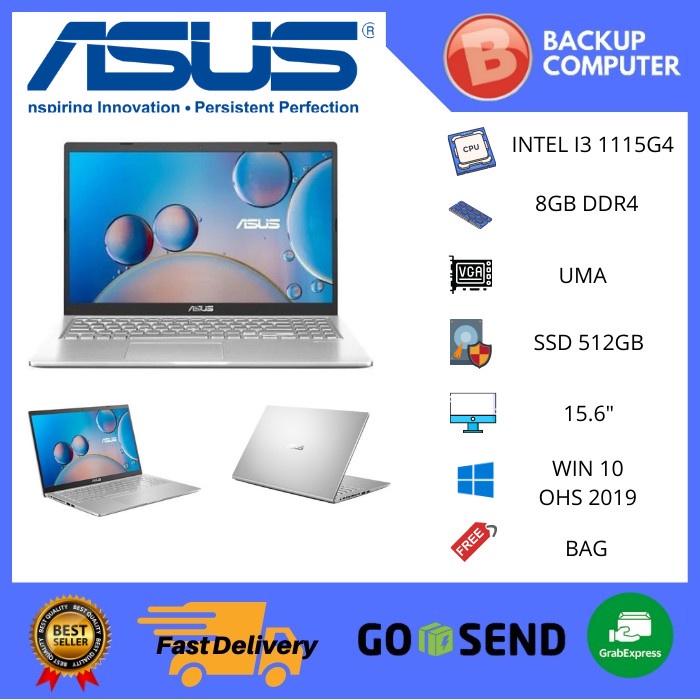 ASUS A516EAO-VIPS353 i3-1115G4 /UMA/512G PCIE/8GB