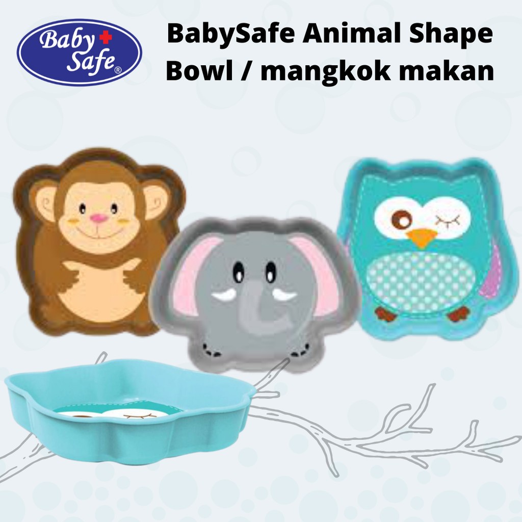 BabySafe Animal Shape / Tempat Makan Anak / Baby Bowl / Baby Plaste