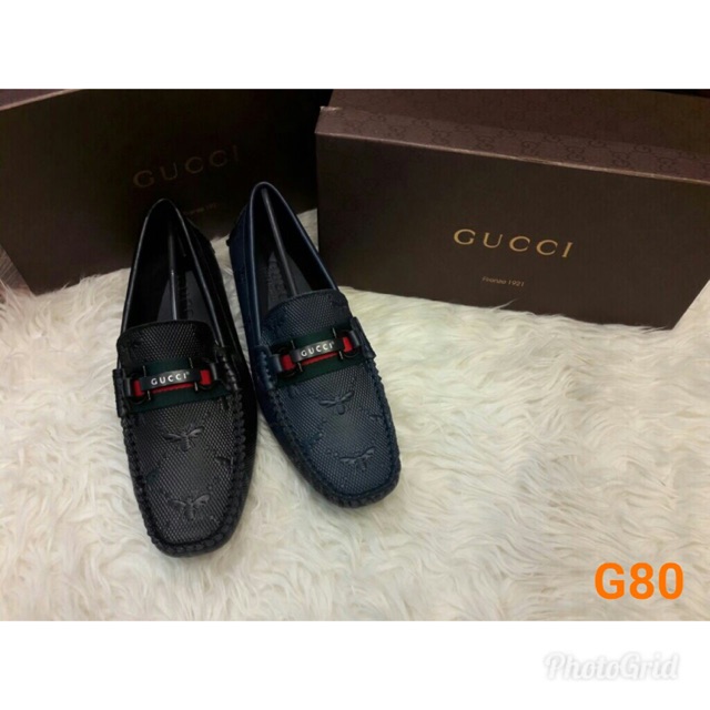 SEPATU LOAFERS PRIA FASHION MURAH KULIT ASLI - GUCCI