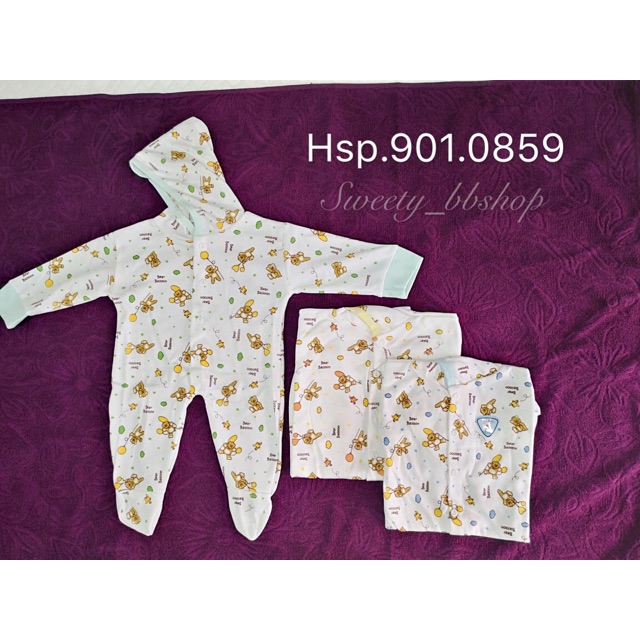 3PCS Jumper Bayi Terbuka dan Tutup Kaos Kaki Jumper bayi newborn Unisex