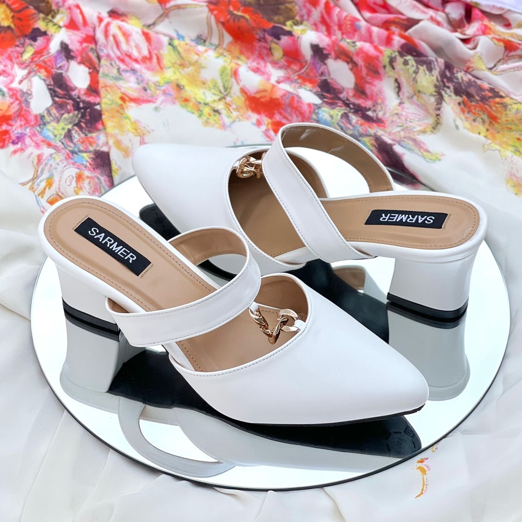 SARMER - LAYLIN HEELS WHITE