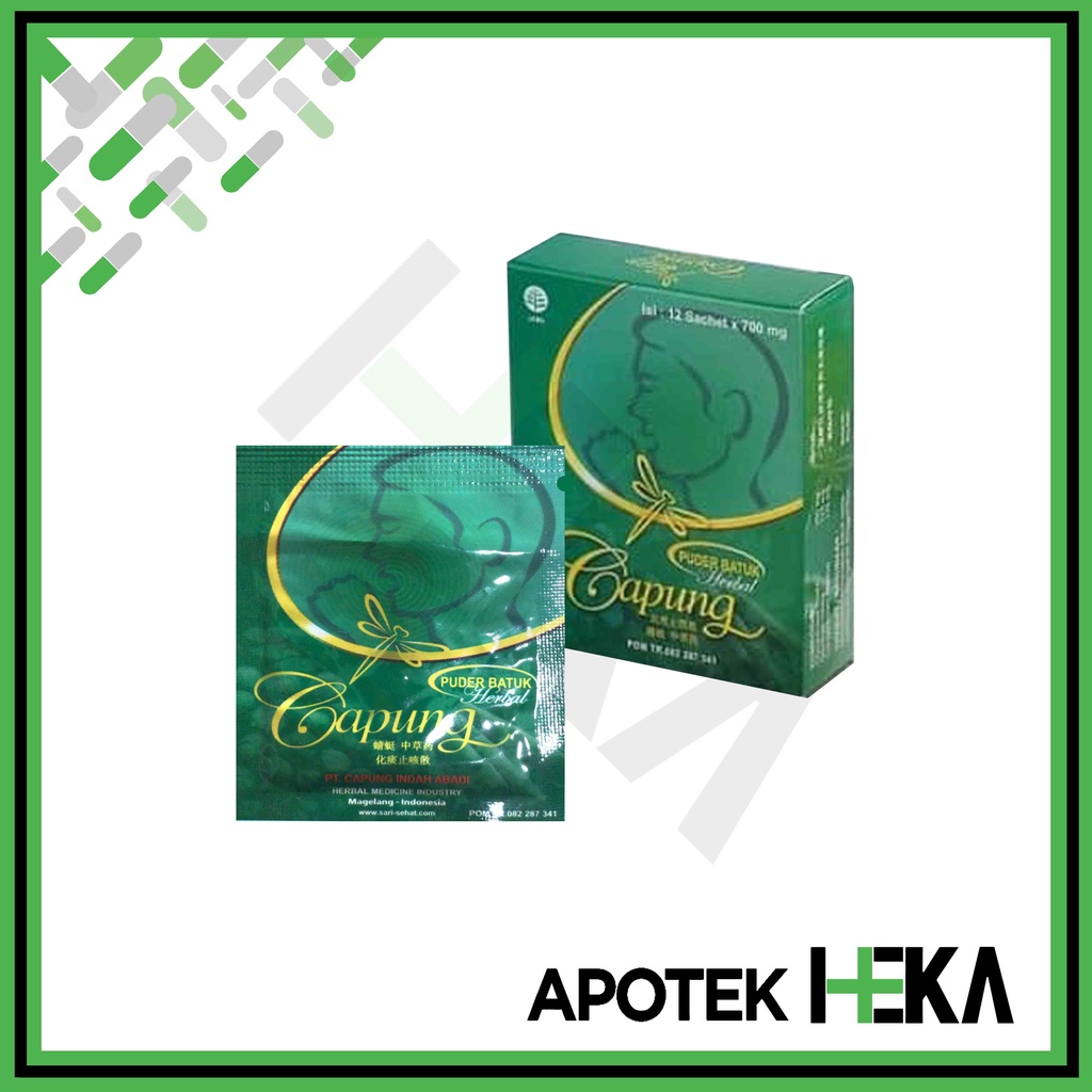 Puder Batuk Cap Capung Box isi 12 Sachet - Obat Batuk Herbal (SEMARANG)