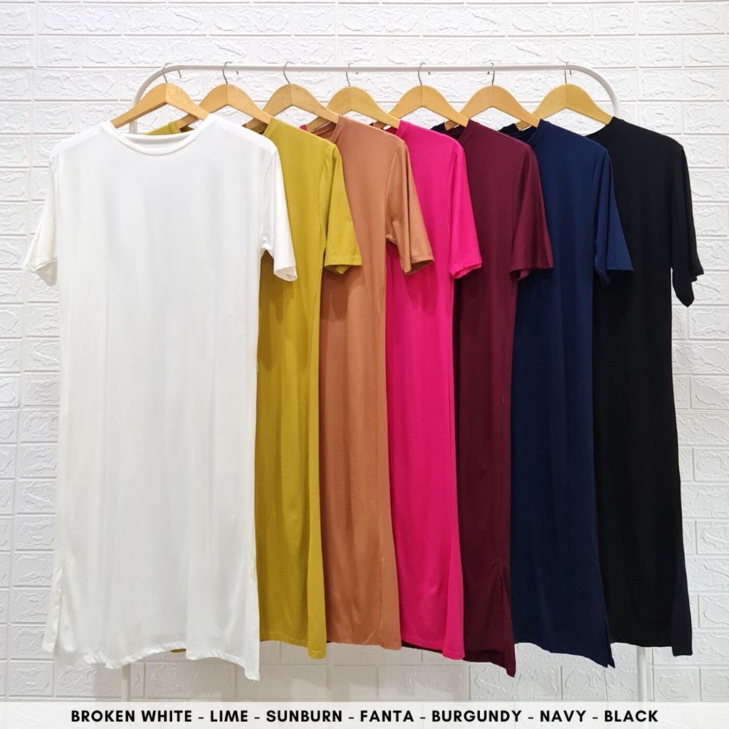 ready 4534 thanie basic spandex dress kaos