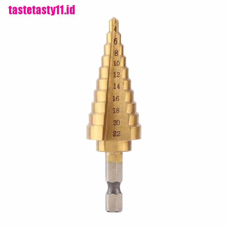 Taty Mata Bor Pagoda Hss Hex Titanium 4-22mm Untuk Melubangi Baja