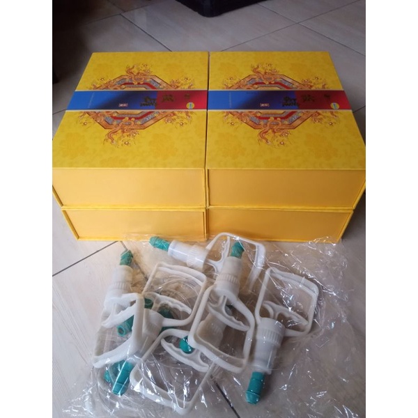 Alat Bekam kangzhu box kuning/ kangzhu premium isi 16kop/ Kop bekam kangzhu premium